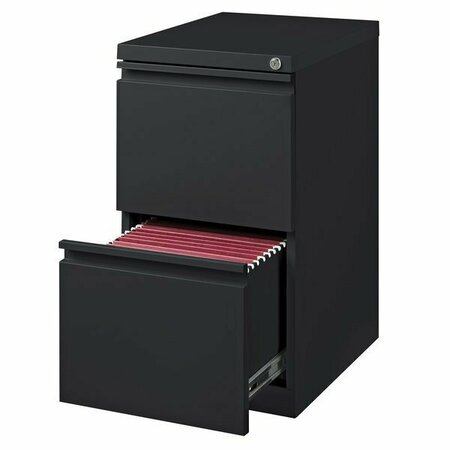 HIRSH INDUSTRIES 19328 Charcoal Mobile Pedestal Letter File Cabinet - 15'' x 19 7/8'' x 27 3/4'' 42019328